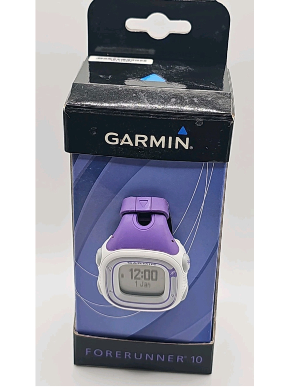 Garmin Forerunner 10 White/Purple GPS Multisport Watch With Charger In Box Works